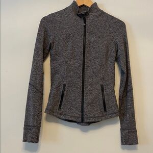 lululemon athletica Heathered Gray Zip-Up Jacket
